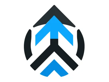 Abstract Up Arrow Logo Template