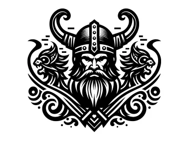 Abstract Viking Warrior Logo Template