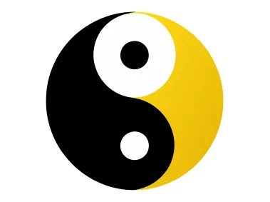 Abstract Yin Yang Logo Template