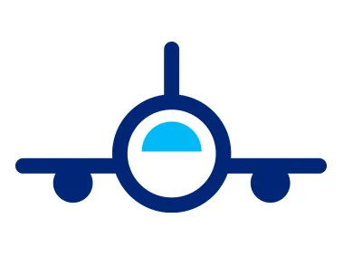 Airplane Front View Logo