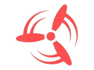 Airplane Propeller Logo