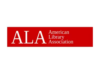 ALA American Library Association Red Background Logo
