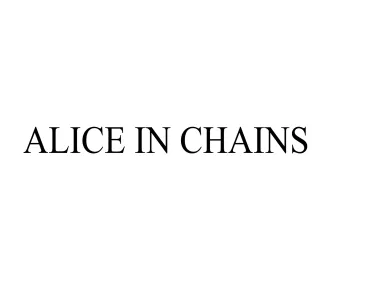 Alice in Chains Logo