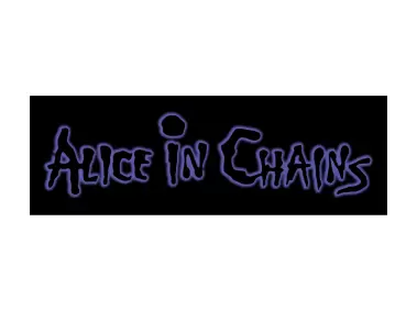 Alice in Chains Black Background Logo
