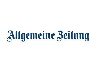 Allgemeine Zeitung Blue Wordmark Logo
