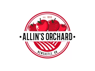 Allin's Orchard Round Logo