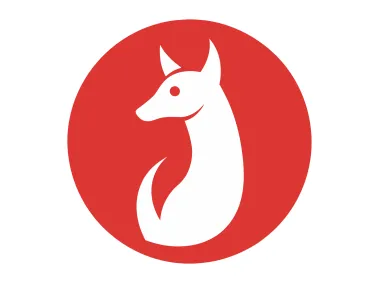 Alpaka in Red Circle Logo Template