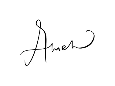 Amen Text Vector