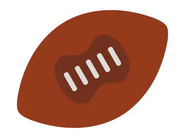 American Football Ball Emoji Icon