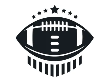 American Football Ball Logo Template