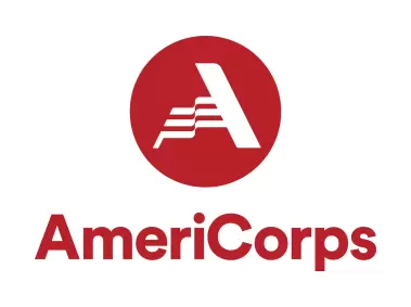 AmeriCorps 2020 Stacked Crimson Logo