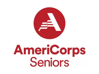 AmeriCorps Seniors 2020 Stacked Crimson Logo