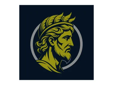 Ancient Greek Historical Statue Logo