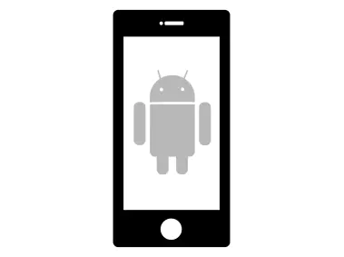 Android 10 with Smart Phone Logo