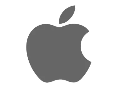 Apple Dark Grey Logo