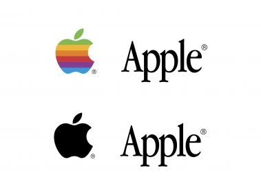 Apple Colored and Black Logo