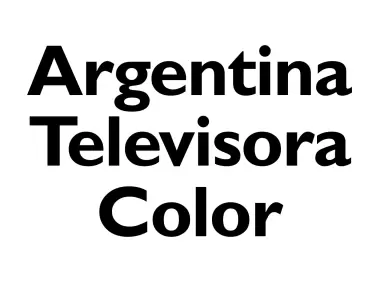 Argentina Televisora Color Black Logo