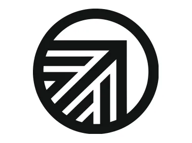 Arrow in Circle Shape Logo Template