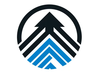 Up Arrow in Circle Logo Template