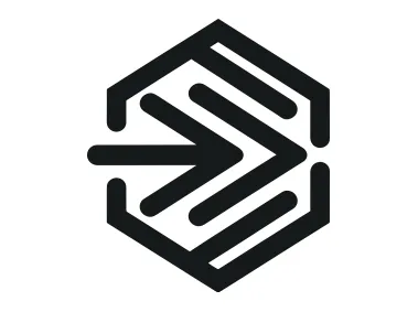 Arrows in Hexagon Logo Template