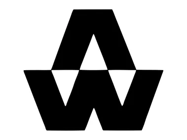 Arvo Westerlund AW Letters Logo Template