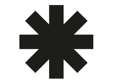 Asterisk Geometric Shape Logo Template