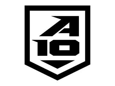 Atlantic 10 Conference Shield Black Logo