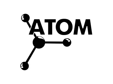 Atom Black Logo Template