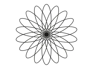 Atomic Harmonic Bloom Spiral Logo Template