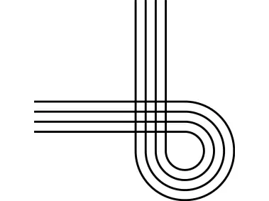 B Letter Line Logo Template