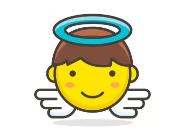 Baby Angel Emoji Icon