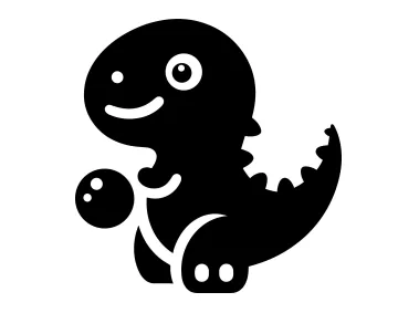 Baby Dinosaur Logo Template