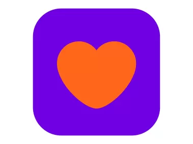 Badoo Heart icon Logo