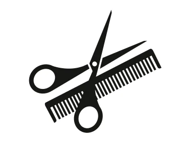 Barber Scissors and Comb Logo Template