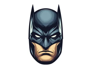 Batman Face illustration Vector