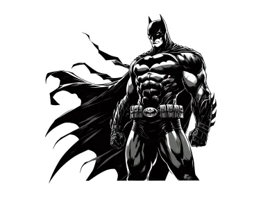 Batman Illustration Design Vector
