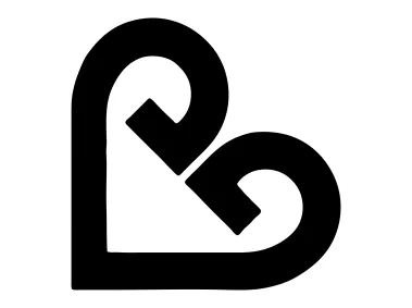 Ber Gold Inc BG Letter Heart Logo Template