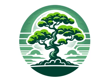 Big Green Tree in Nature Logo Template