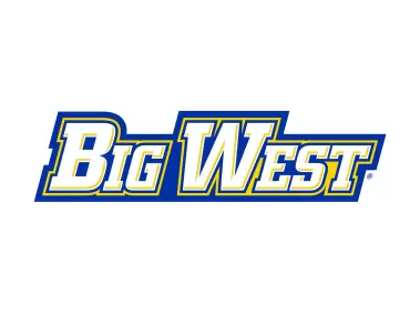 Big West Conference 2000 Blue Yellow Logo