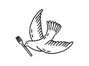 Bird with Fork Logo