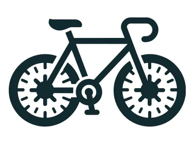 Black Bicycle Logo Template