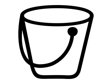 Black Bucket Icon