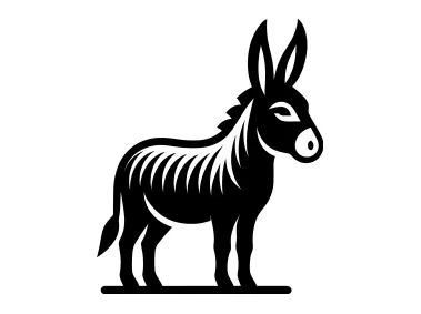 Black Donkey Logo Template