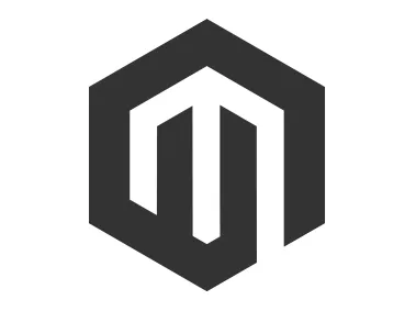 Black Hexagon M Letter Shape Logo Template