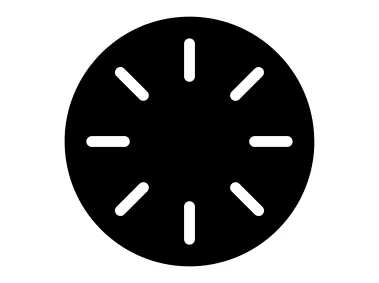 Black Loading Circle Logo Template