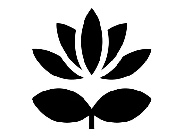 Black Lotus Flower Logo Template