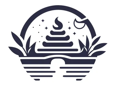 Black SPA Center Logo Template