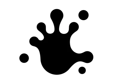 Black Stain Splatter Logo Template