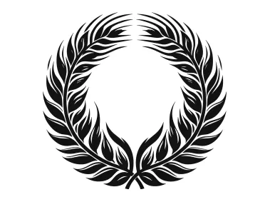 Black Wreath Logo Template