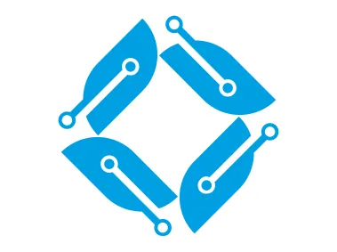 Blue Geometric Abstract SVG Shape Logo Template